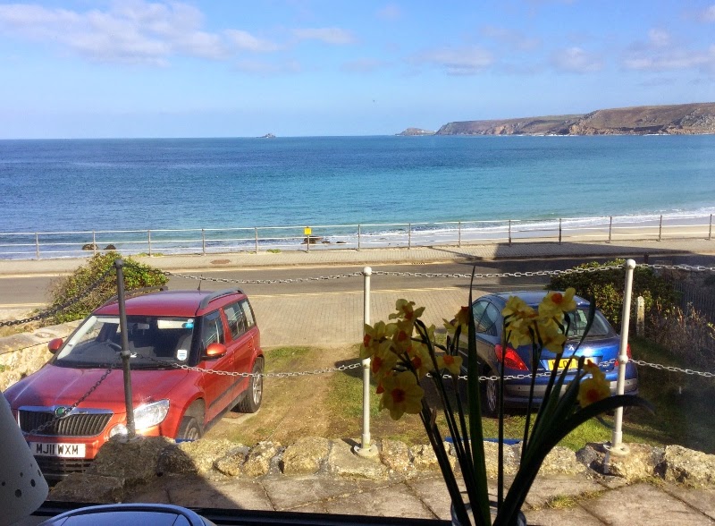 Sennen Cove, Cornwall – with background coughing….