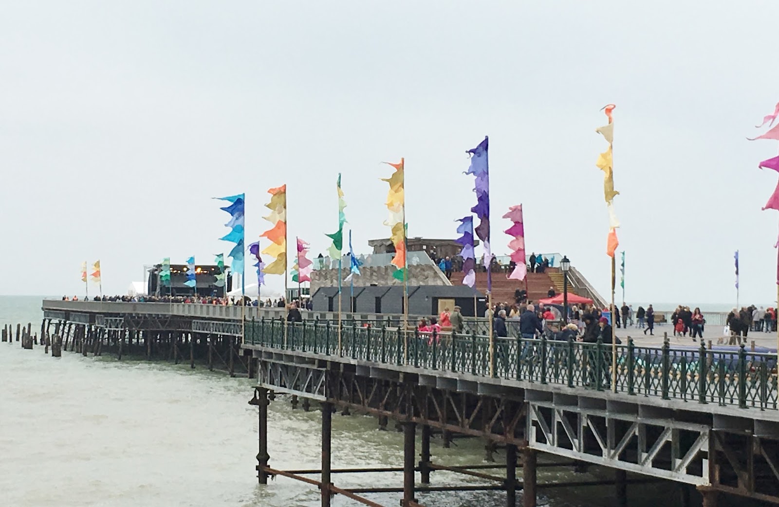 Hastings Pier official opening, Shanty Singers….busy